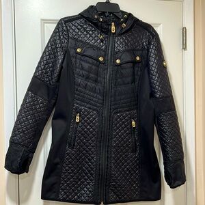 MK Black Lightweight Winter Coat Size M